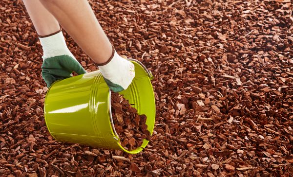 Wood Chip Landscaping in Midland